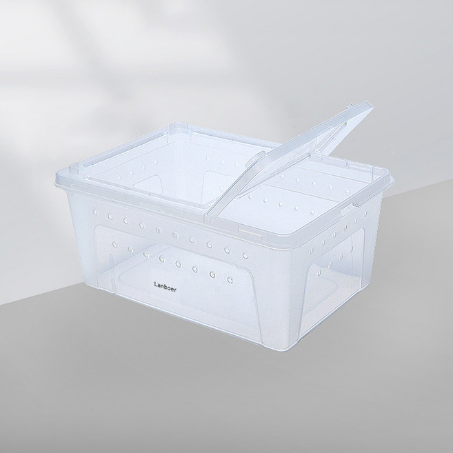 카르노 양방향 오픈 파충류 사육장 L, 화이트, 1개