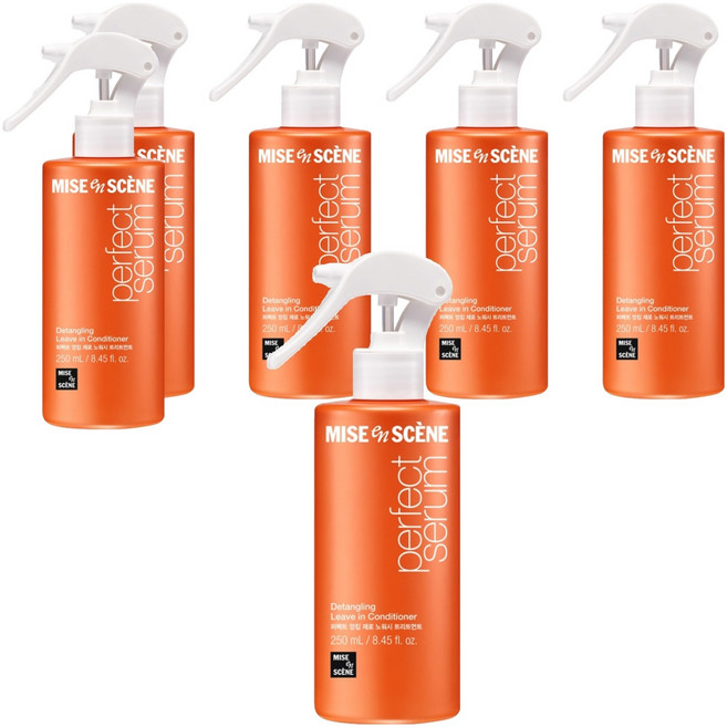 미쟝센 퍼펙트 엉킴제로 노워시 트리트먼트 헤어에센스, 250ml, 6개