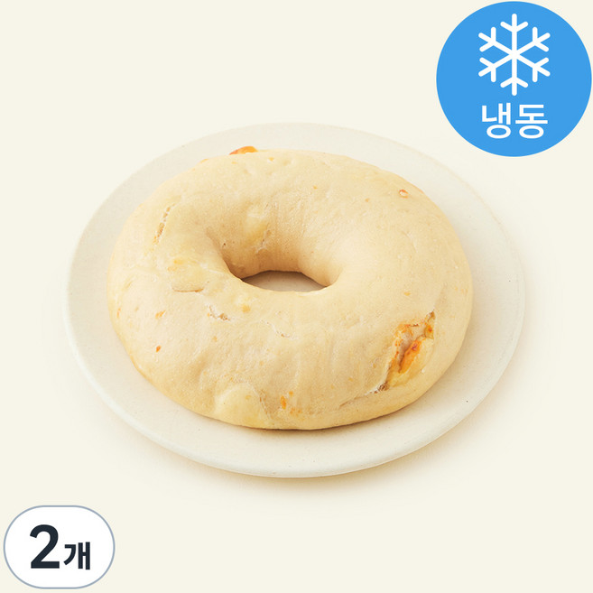 브로드카세 발효종 롤치즈 베이글, 120g, 1개입, 2개