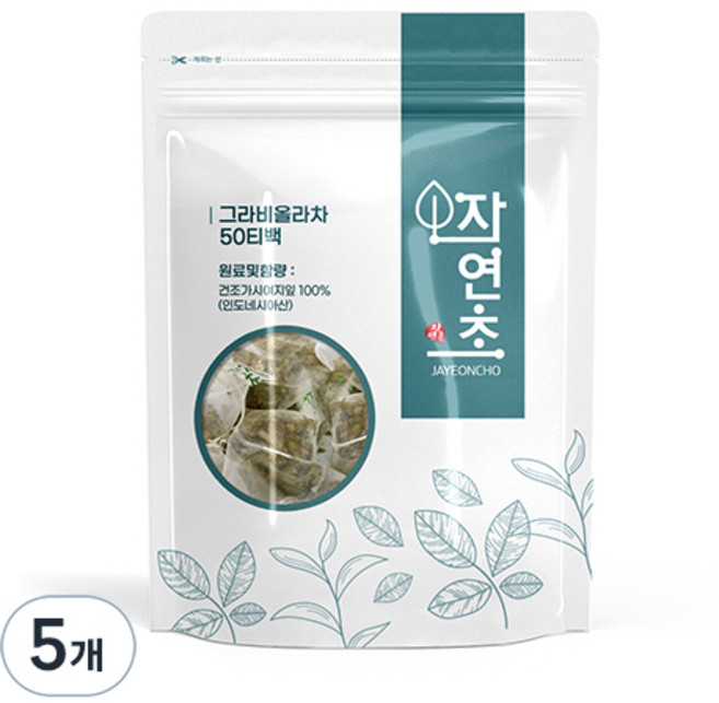 자연초 그라비올라 삼각티백, 1g, 50개입, 5개
