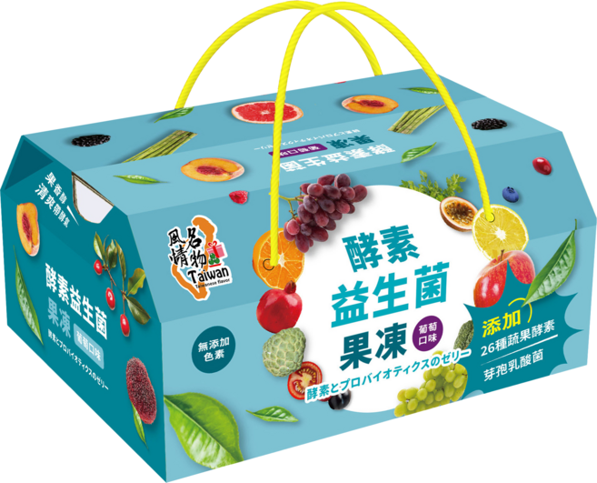 風情名物 酵素益生菌果凍 葡萄口味, 630g, 1個
