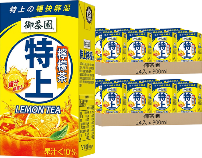 御茶園 特上檸檬茶, 300ml, 48入