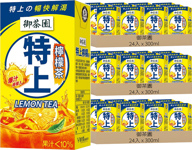 御茶園 特上檸檬茶, 300ml, 72入