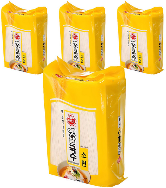 오뚜기옛날 국수 소면, 3kg, 4개