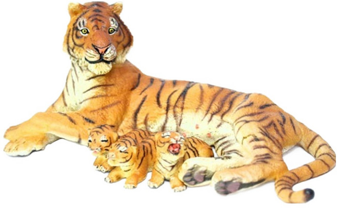 papo 哺乳媽媽虎動物公仔, 1個