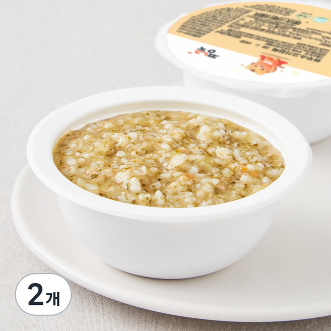 짱죽 이유식 중기 8개월부터 죽1 한우소고기김죽, 200g, 2개, 혼합맛(소고기/김)