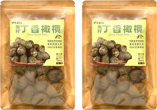伊貝果然 無籽丁香橄欖, 270g, 2個