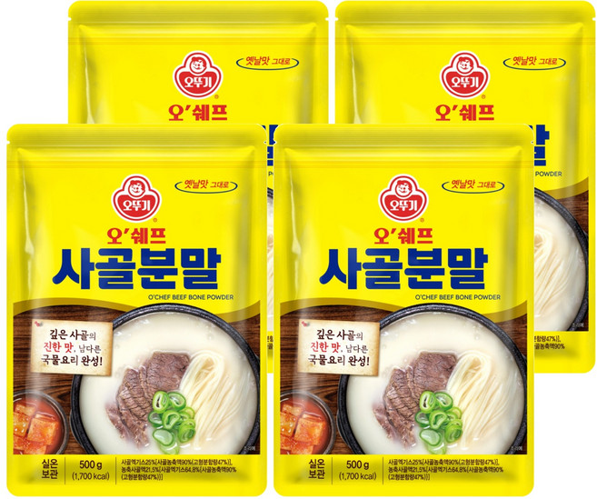 OTOKI 不倒翁 牛骨調味粉, 500g, 4包