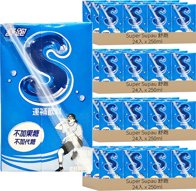 Super Supau 舒跑 S運動飲料, 250ml, 96入