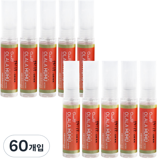 오랄라 후후 미스트토닉 구강스프레이 피치, 6ml, 60개