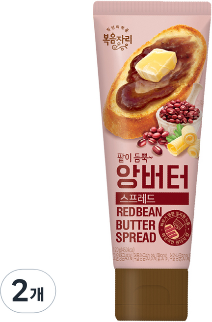 복음자리 앙버터 스프레드, 120g, 2개