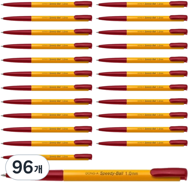 DONG-A Speedy Ball 1mm, 紅色, 96個