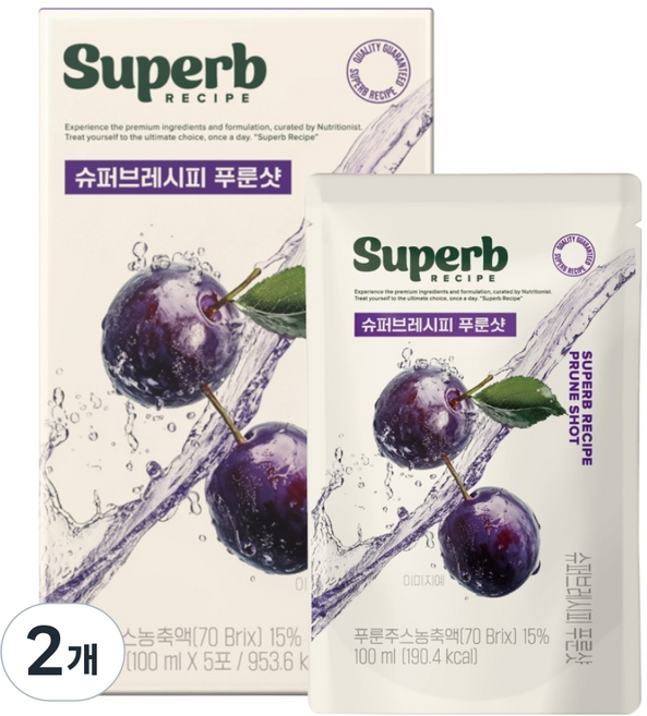 GC Wellbeing Super Recipe 黑棗飲 5入, 500ml, 2個