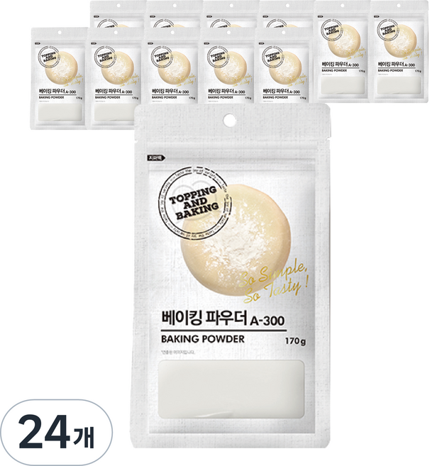 큐원 삼양사 베이킹 파우더, 170g, 24개