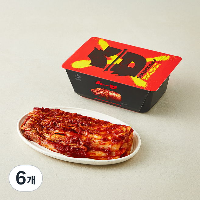 씨제이제일제당 습 맵찔이 실비김치, 400g, 6개