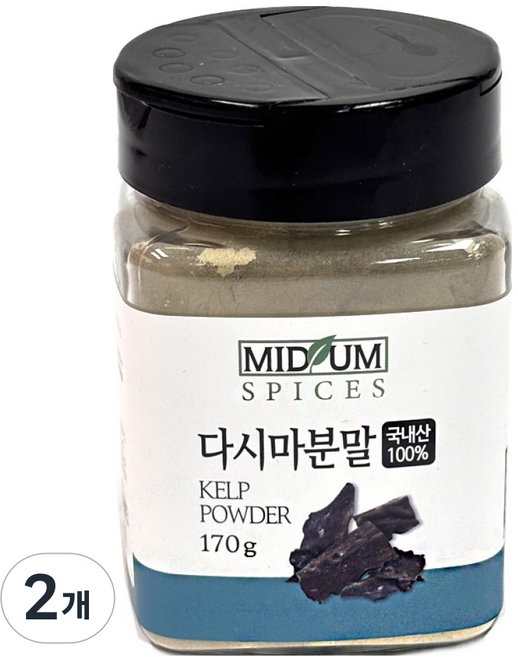 미드움애 국산 다시마 분말, 170g, 2개