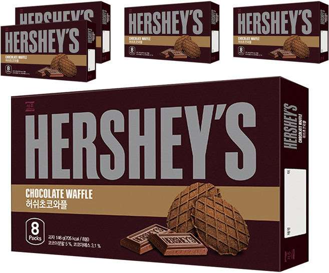 허쉬 초코 와플, 146g, 5개