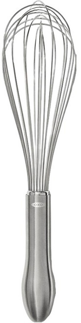 OXO 好打發不鏽鋼打蛋器 29.2 x 7 x 7cm 11吋, 金屬款, 1個