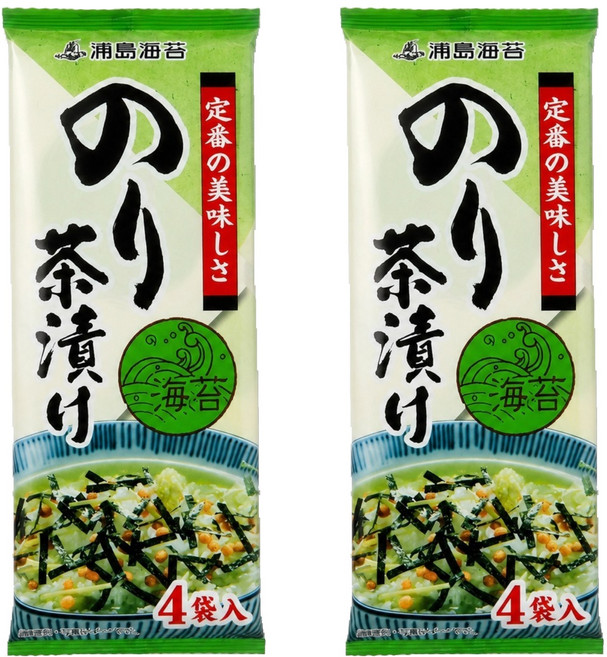 浦島海苔 經典茶泡飯 海苔味 海苔茶泡飯 5入, 2個, 25.5g