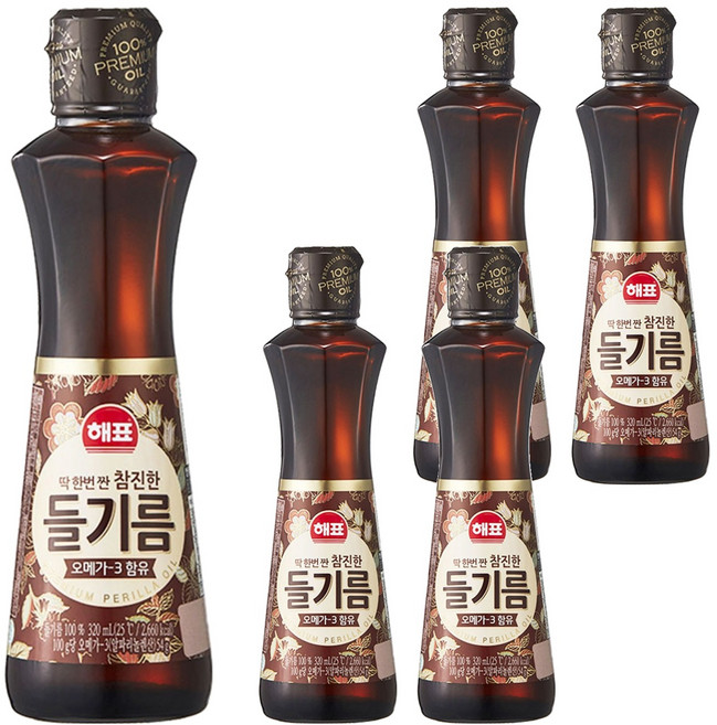 Haepyo 紫蘇油, 320ml, 5瓶