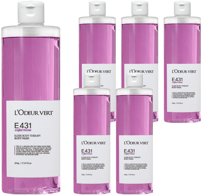 로더베르 엘릭서 테라피 바디워시, 6개, 500g