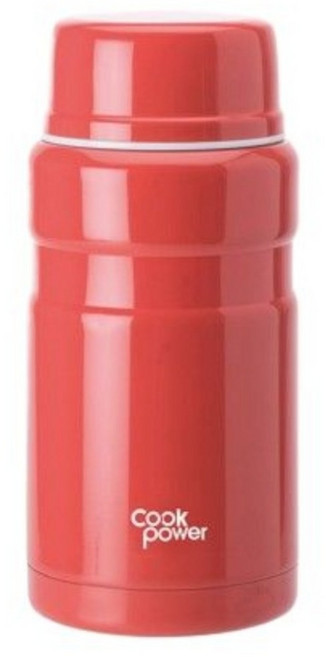 cook power 鍋寶 超真空陶瓷燜燒罐, 800ml, 紅色, 1個