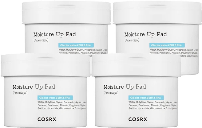 코스알엑스 원스텝 모이스쳐 업 패드 140ml 70매, 70매입, 4개 - 쿠팡