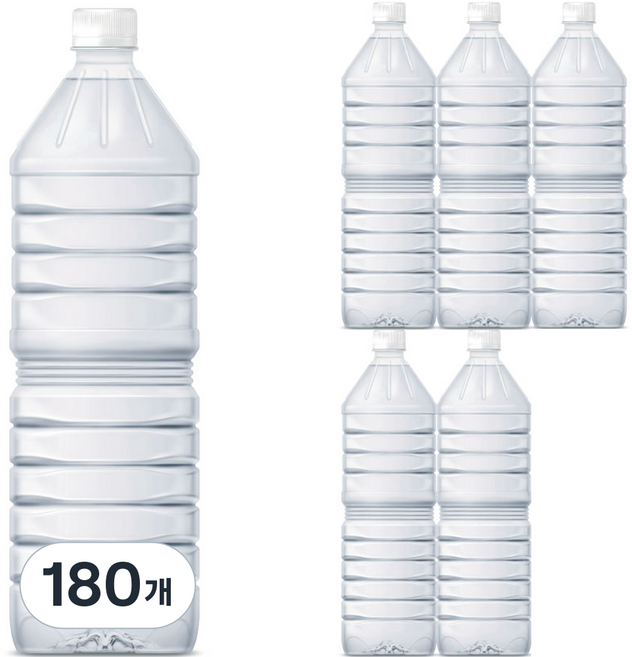 지리산물하나 ECO 생수, 180개, 2L