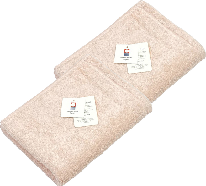 imabari towel 今治毛巾 ORIM QULACHIC 棉紗 85 x 32cm, 櫻花粉, 2條