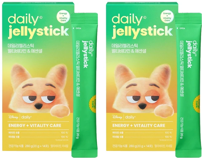 데일리 주토피아 젤리스틱 멀티비타민 에센셜, 280g, 2개 - 쿠팡