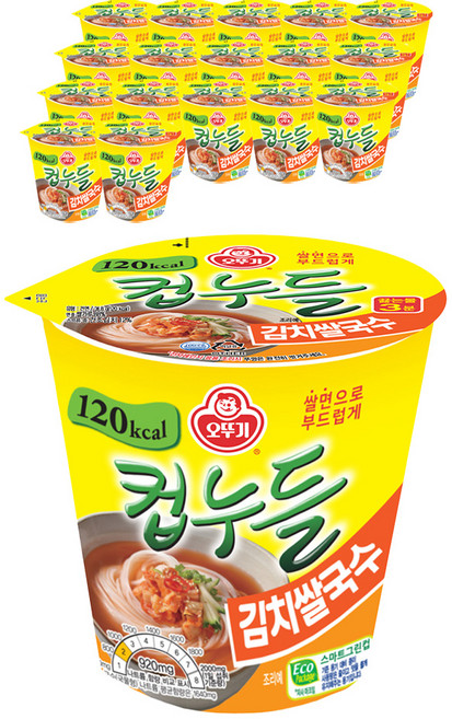 OTOKI 不倒翁 杯裝低卡泡菜米線 34.8g, 18入