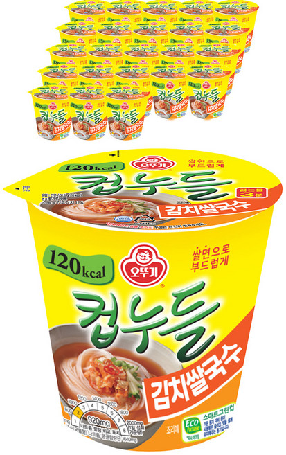 OTOKI 不倒翁 杯裝低卡泡菜米線 34.8g, 24個