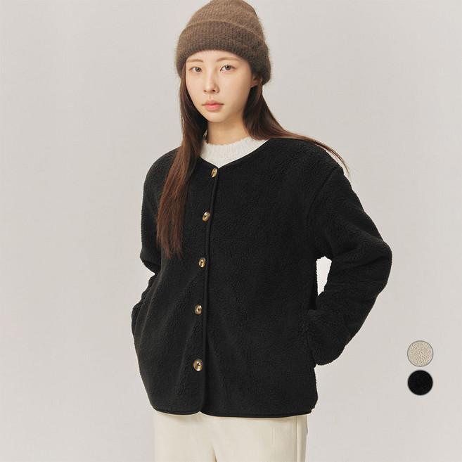 아피나르 여성용 웜업 덤블플리스 뽀글이 자켓