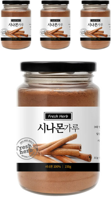 신선약초 시나몬 가루, 150g, 4개