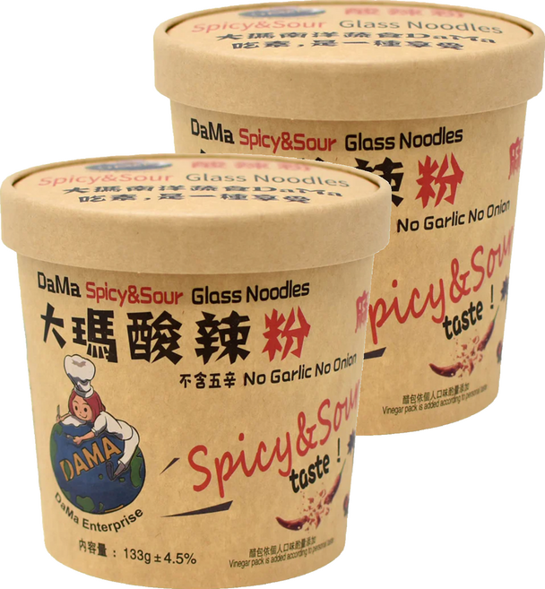 DaMa 大瑪南洋蔬食 酸辣粉 133g, 2入