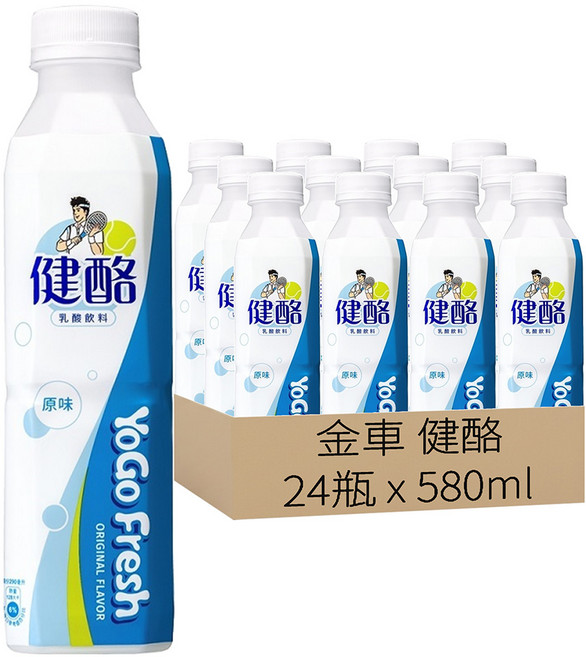 金車 健酪 乳酸飲料, 580ml, 24瓶