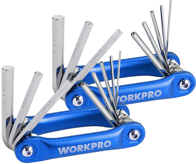 워크프로 접이식 8종 육각렌치세트 WP222024, 2세트