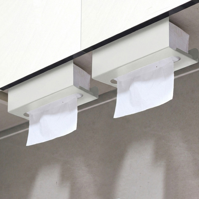 모나코올리브 모노 싱크 상단 티슈 디스펜서, 크림화이트, 2개