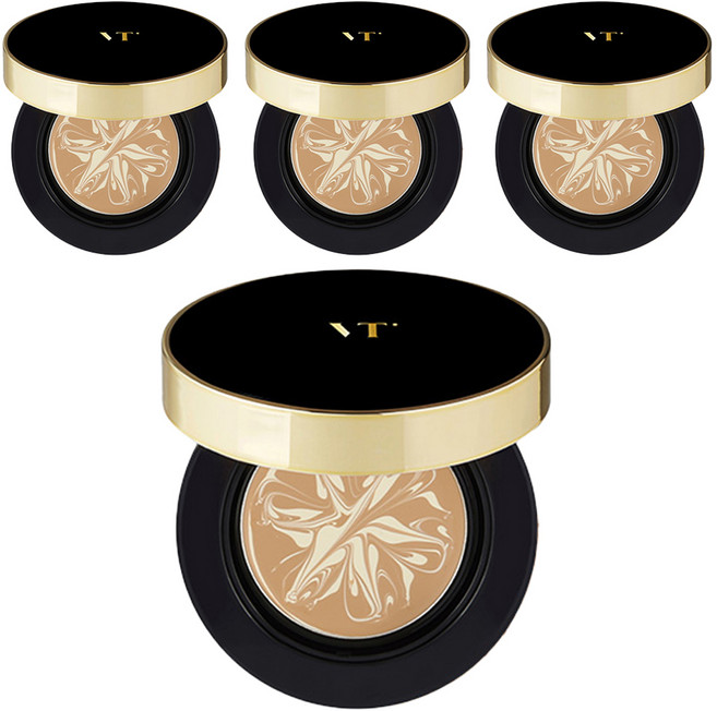 브이티코스메틱 프로그로스 콜라겐팩트 SPF 50+ PA++++, 21호베이지, 4개