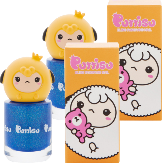 뿌띠슈 블링팡팡 네일 B04, 트윙클블루, 2개