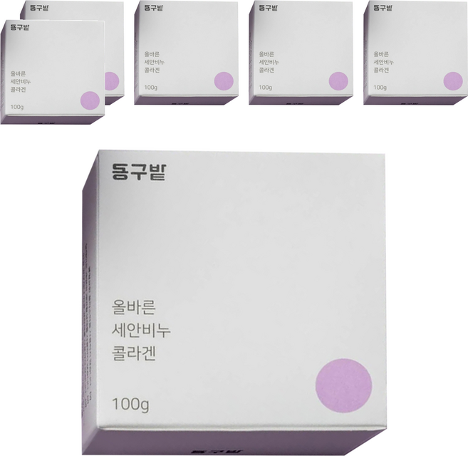 donggubat 全膚質適用膠原蛋白潔面皂 薰衣草, 100g, 6個