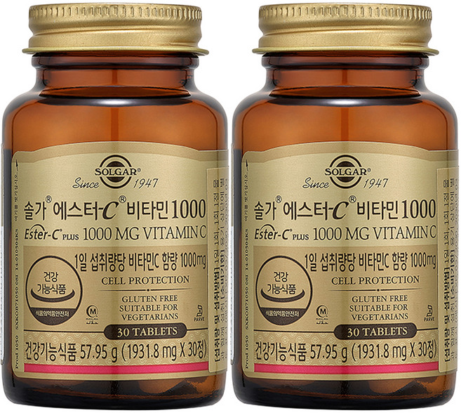솔가 에스터C 비타민1000, 30정, 2개