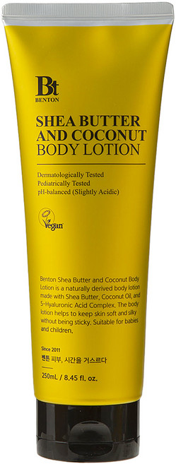 벤튼 시어버터 앤 코코넛 바디로션, 250ml, 1개