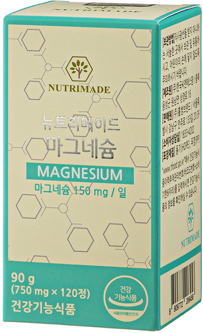 뉴트리메이드 마그네슘, 1개, 120정