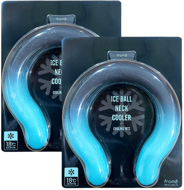 프롬비 아이스볼 넥쿨러, 아이스 블랙, 2개