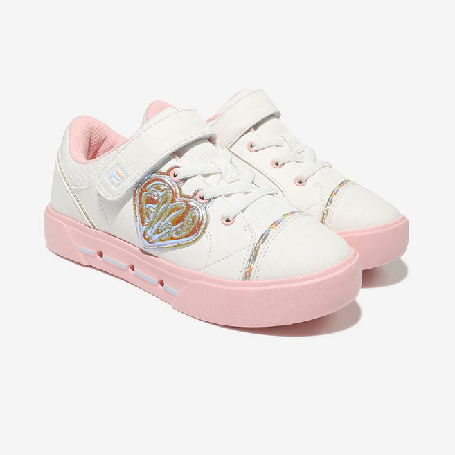휠라키즈 아동용 꼬모 라이트 하트 KD 운동화 3XM02354F