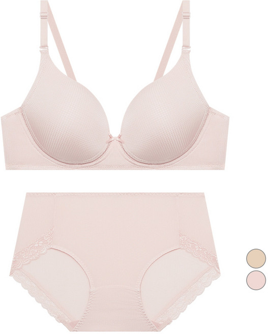 트라이엄프 여성용 인견 노와이어 브라 팬티 세트