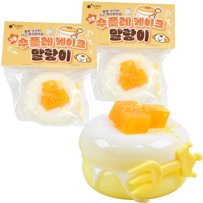 포포팬시 이곳이 디저트 맛집 수플레 케이크 말랑이, 망고, 180g, 2개