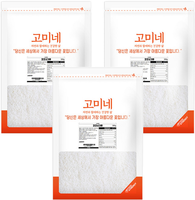 SUPERGOOD Gomine 椰子粉, 300g, 3個