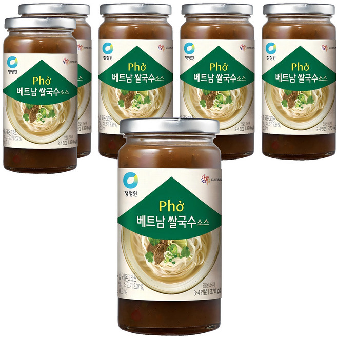 청정원 베트남 쌀국수 소스, 370g, 6개